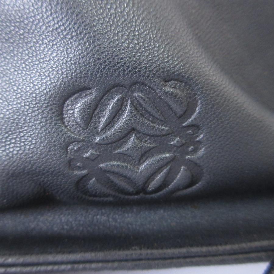 LOEWE 良品 ロエベ アナグラム ナッパレザー 巾着ポーチ ワン