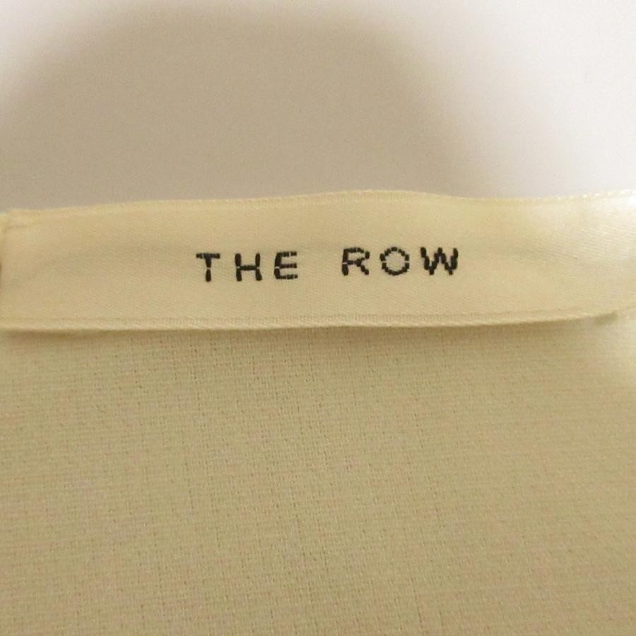 未使用 23AW THE ROW ザロウ PENNY TOP キャディトップス ロングスリーブ ブラウス サイズ2 クリーム  レディース 古着 中古 USED THE ROW - 未使用 23AW THE ROW ザロウ PENNY TOP キャディトップス