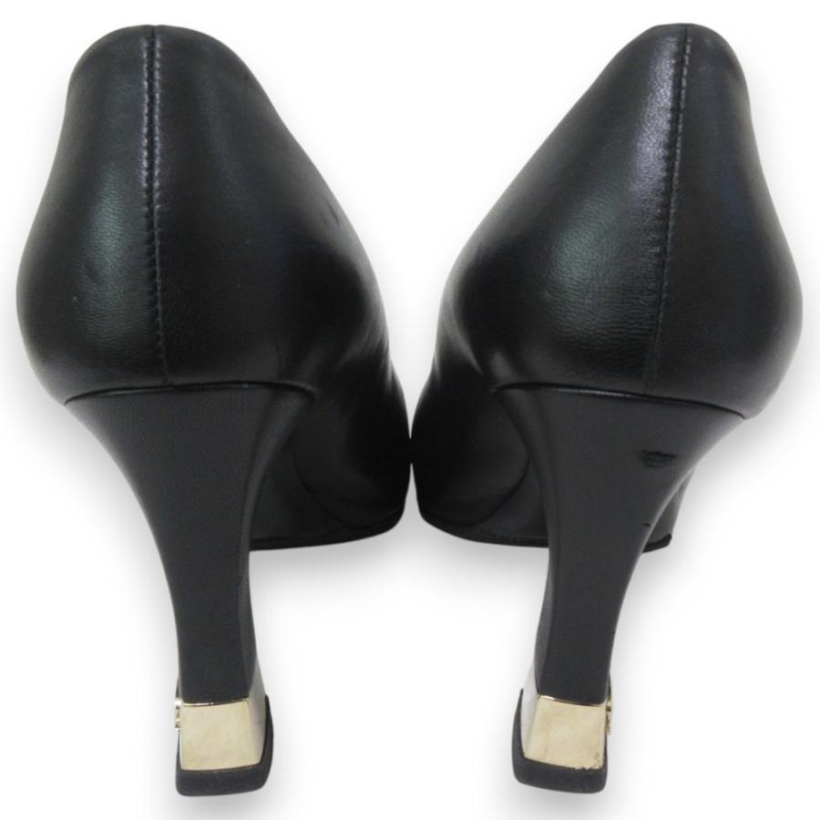 CHANEL シャネル レザー ココマーク アーモンドトゥ ハイヒール パンプス シャネル CHANEL パンプス アーモンドトゥ ハイヒール ココ