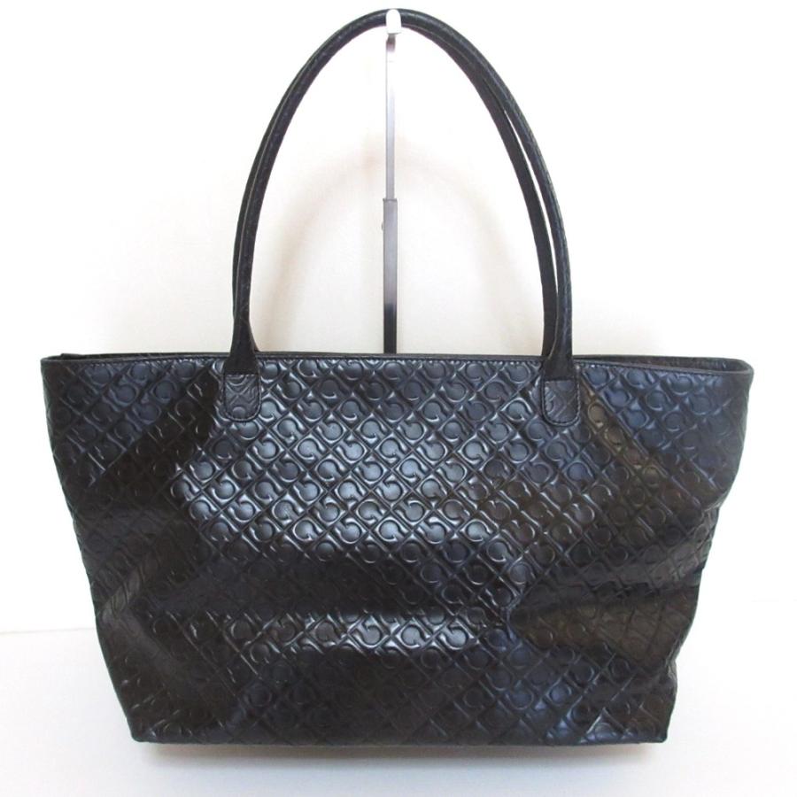 GHERARDINI（ゲラルディーニ） 美品 レザー エンボス トートバッグ
