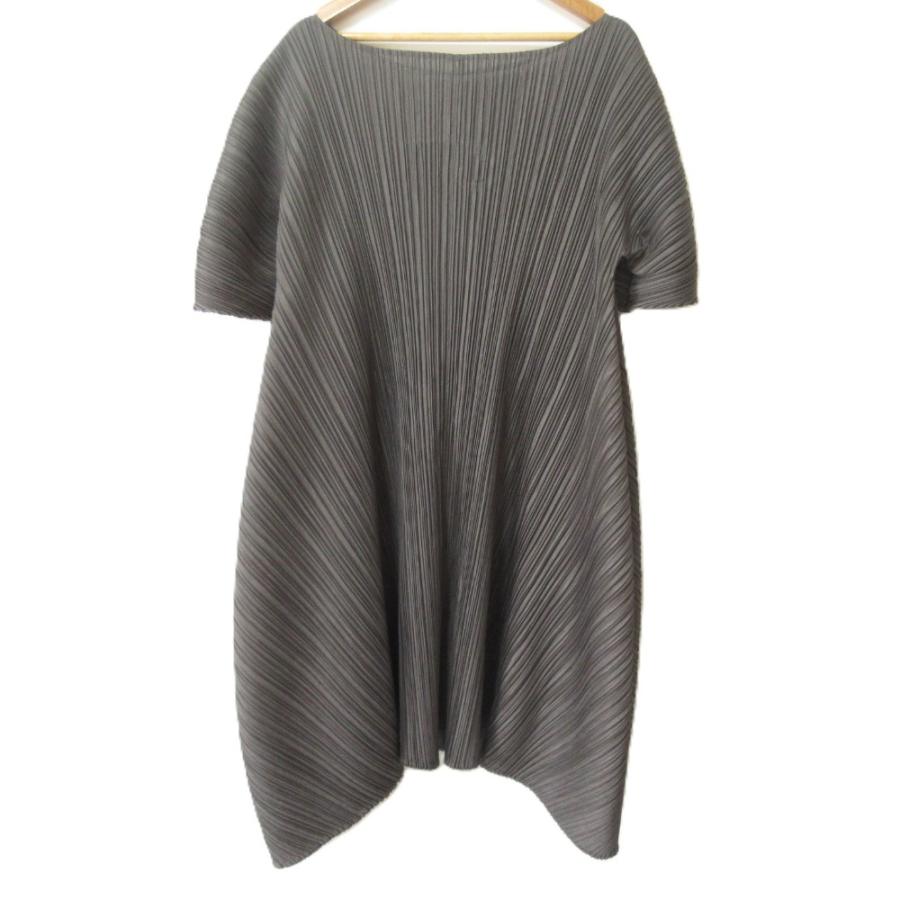 PLEATS PLEASE 美品 プリーツプリーズ 音符モチーフ 半袖 ひざ丈