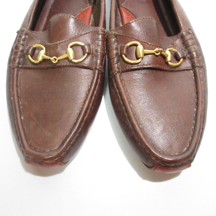 GUCCI（グッチ） 美品 レザー ホースビット ドライビングシューズ