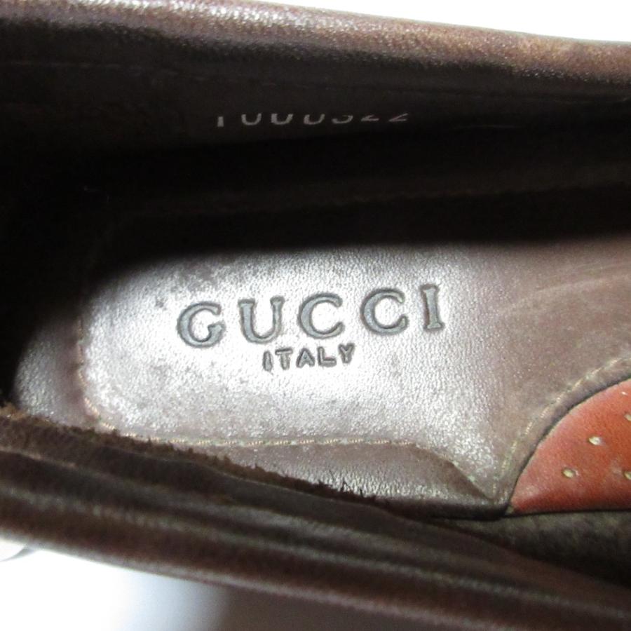 GUCCI（グッチ） 美品 レザー ホースビット ドライビングシューズ