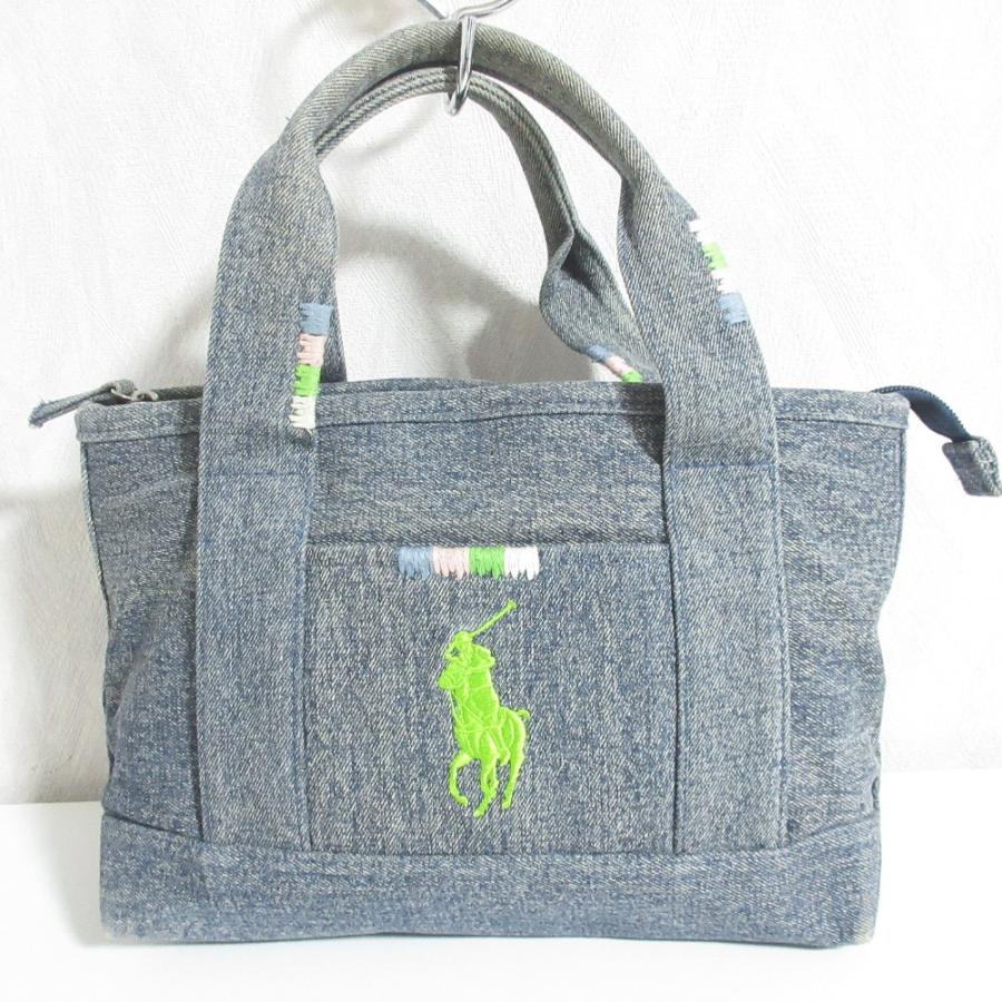 POLO RALPH LAUREN ポロラルフローレン デニム ミニトートバッグ