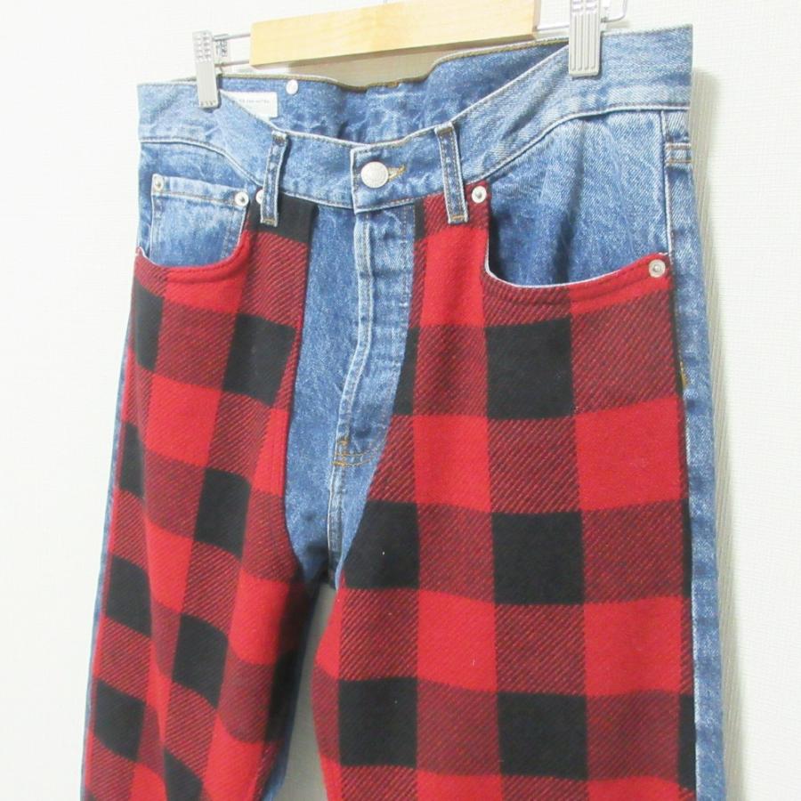服*す様 Dries Van Noten ストレートデニム w29 DRIES VAN NOTEN（ドリス ヴァン ノッテン） 美品 タータンチェック