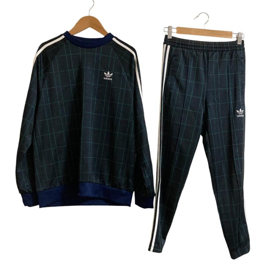 adidas Originals 美品 アディダスオリジナルス タータン クルーネック 