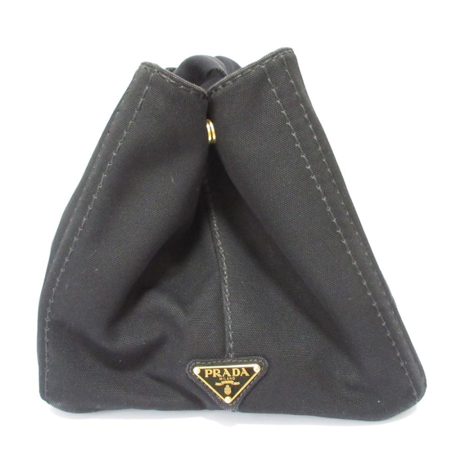 【良品】PRADA プラダ　トライアングルロゴ　キャンバストートバッグ　プレート 良品】PRADA プラダトライアングルロゴキャンバストートバッグプレート