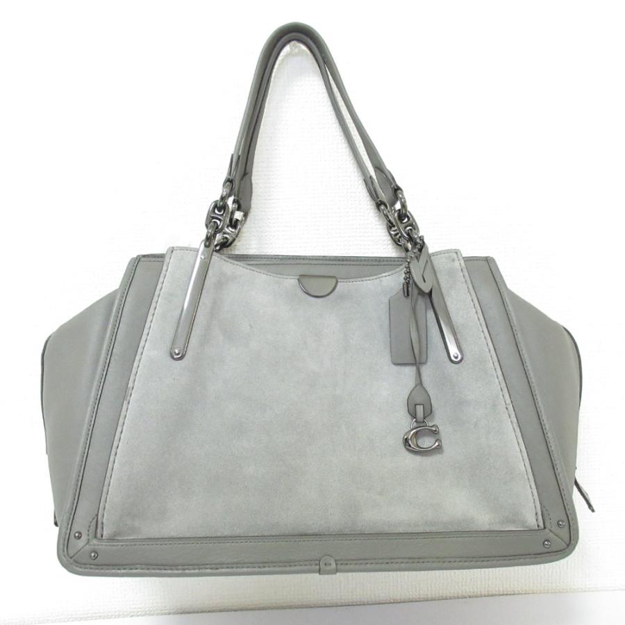 美品袋付きCOACH ドリーマー 2wayショルダーグレーハンドバッグ