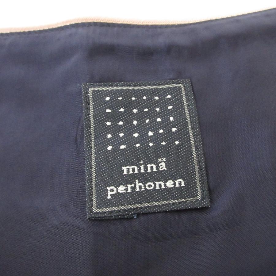 mina perhonen（ミナペルホネン） 美品 tanpopo 刺繍 ひざ丈 スカート