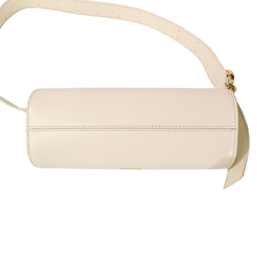 美品 JIL SANDER ジルサンダー CANNOLO mini カンノーロ ミニ ショルダーバッグ エッグシェル オフホワイト レディース 古着 中古 USED JIL SANDER（ジルサンダー） 美品 CANNOLO mini カンノーロ ミニ