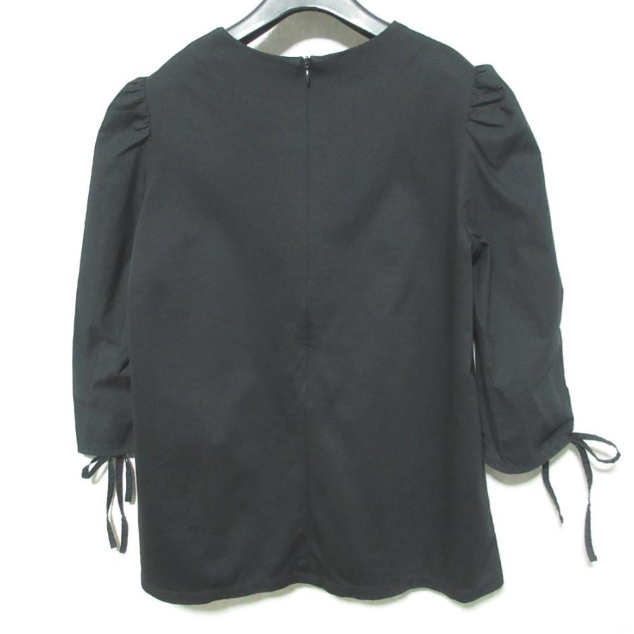 セオリーリュクス 22SS ブラウス シャツ 長袖 38 M 黒 theory luxe（セオリーリュクス） 美品 22SS theory luxe COTTON