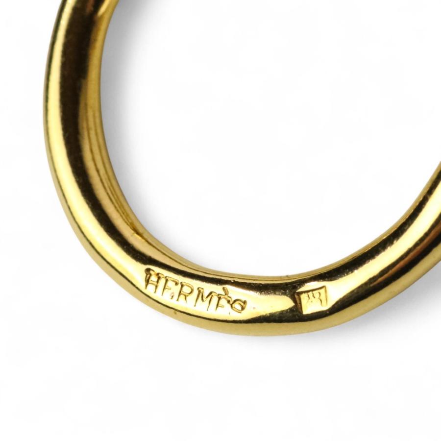 HERMES（エルメス） 美品 ジャンボフック スカーフリング ゴールド