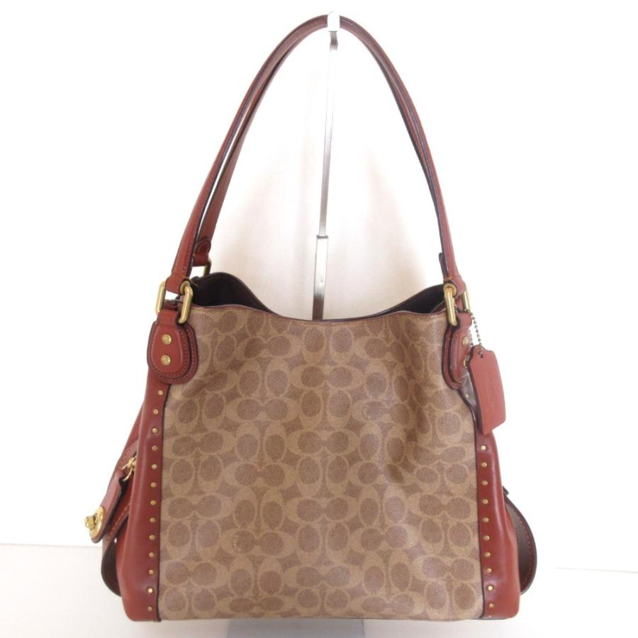 COACH（コーチ） 美品 シグネチャー イーディー ワンショルダーバッグ 