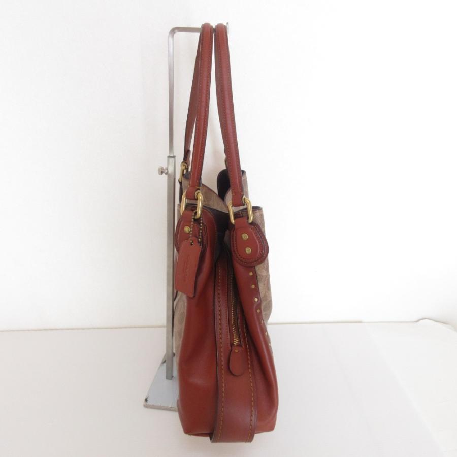 COACH（コーチ） 美品 シグネチャー イーディー ワンショルダーバッグ 