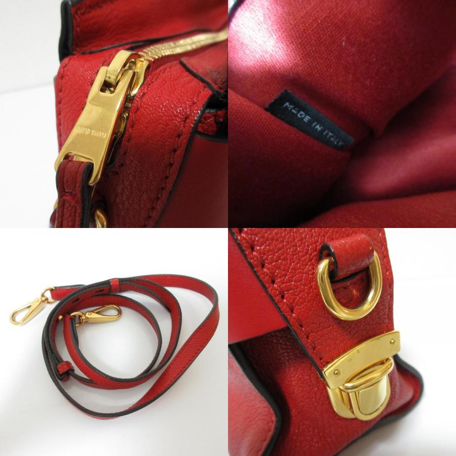 miu 美品 miumiu ミュウミュウ マドラスフィオッコ レザー 2way