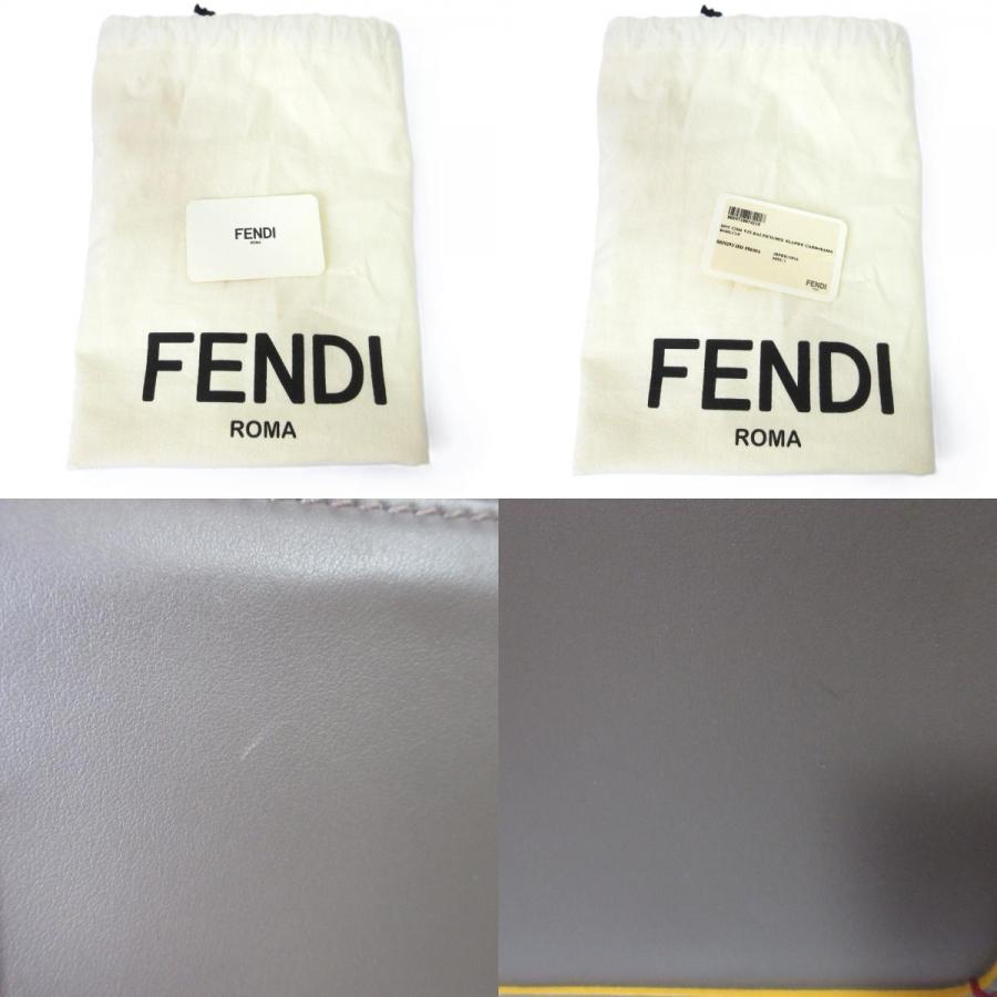 美品　FENDI フェンディ　ドットコム　2wayバッグ　パイソン　レザー　黒 FENDI 美品 フェンディ ドットコム パイソン レザー 2way