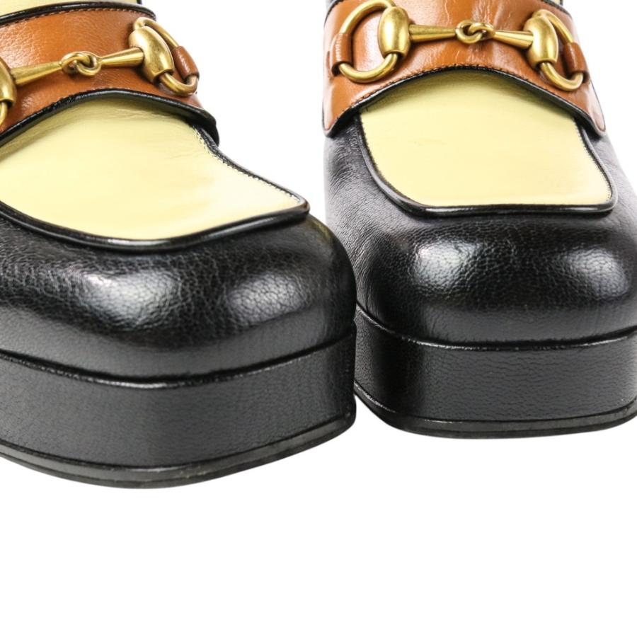 『極美品』GUCCI パンプス ホースビット チャンキーヒール　スクエア　グッチ 極美品』GUCCI パンプス ホースビット チャンキーヒール