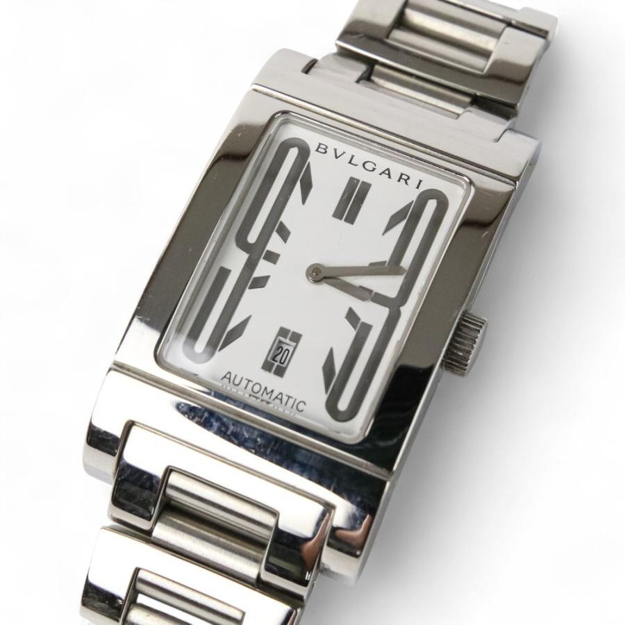 BVLGARI 良品 ブルガリ レッタンゴロ 自動巻き 腕時計 RT45S