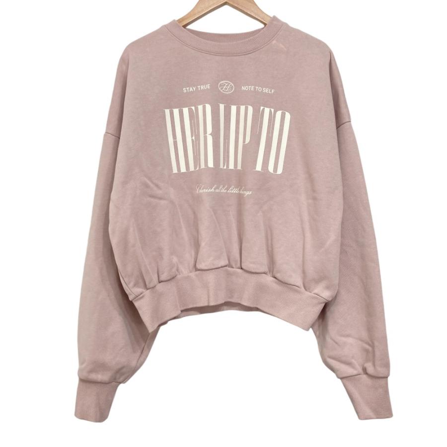 美品 24AW Her lip to ハーリップトゥ Cherish Oversized Sweatshirt
