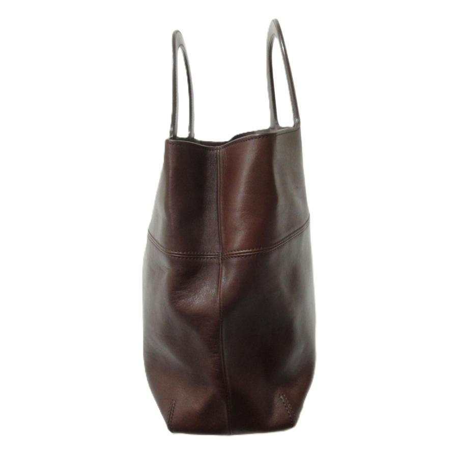 HIROFU（ヒロフ） 美品 レザー ロゴ型押し トートバッグ ハンドバッグ