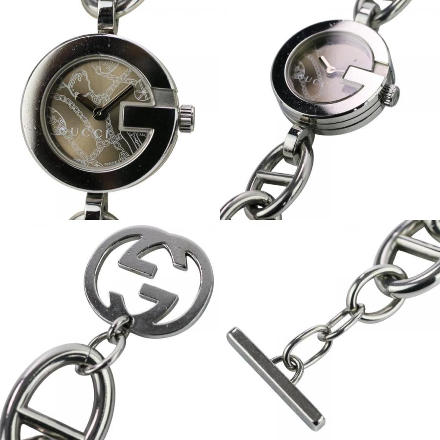 ジャンク品　GUCCI 時計　ブレスレット GUCCI（グッチ） 美品 ブレスレットウォッチ 腕時計 107 文字盤