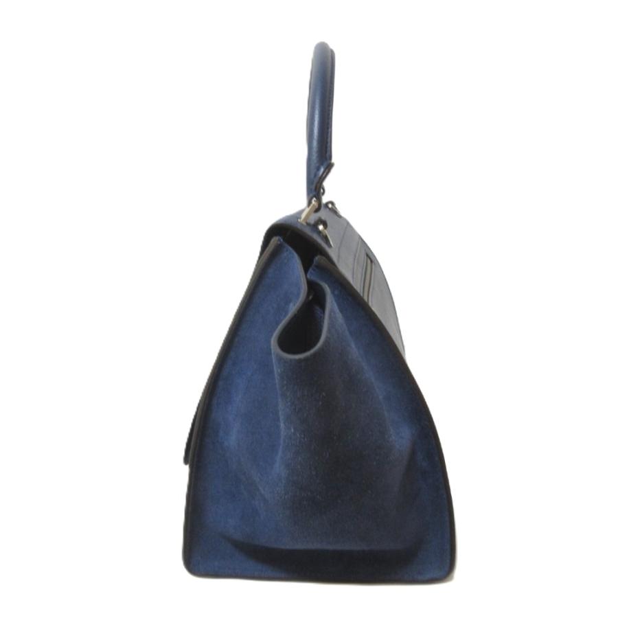 CELINE（セリーヌ） 美品 トラペーズ レザー スエード ターンロック 