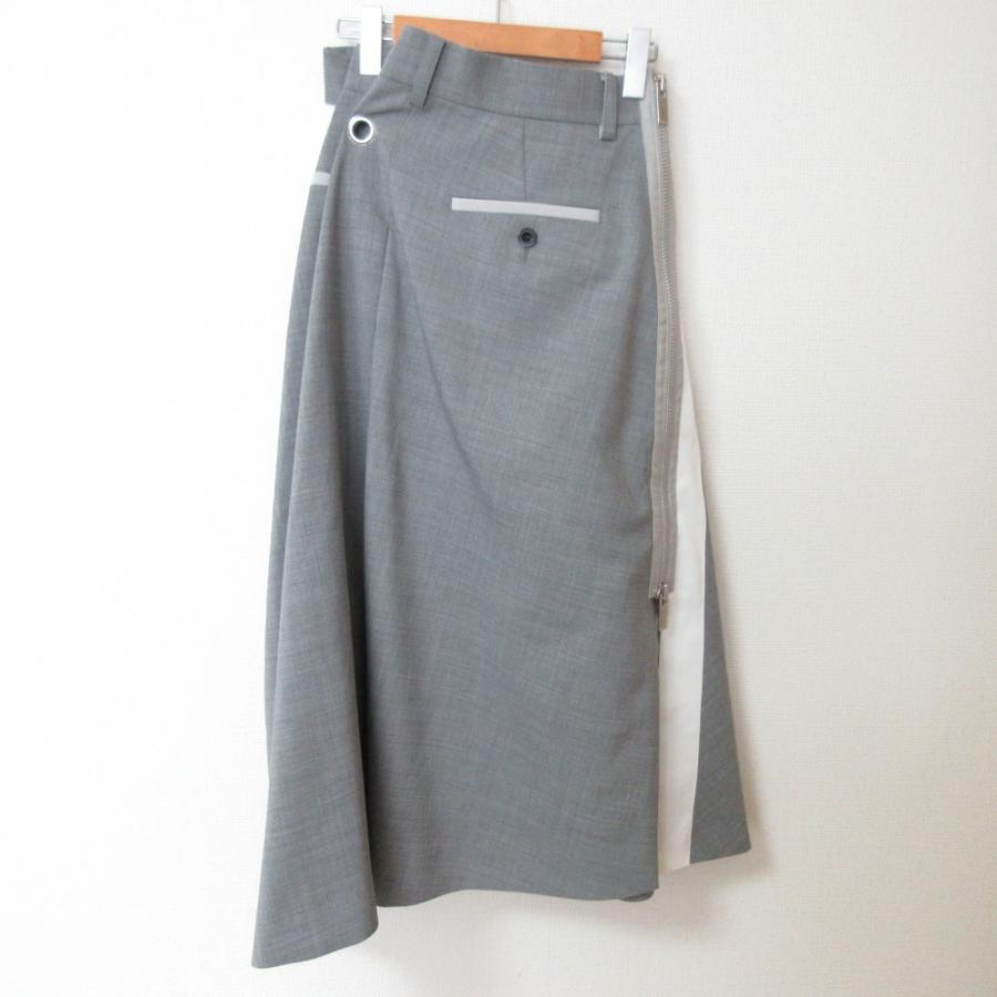 sacai 美品 サカイ asymmetric skirt アシンメトリーロング