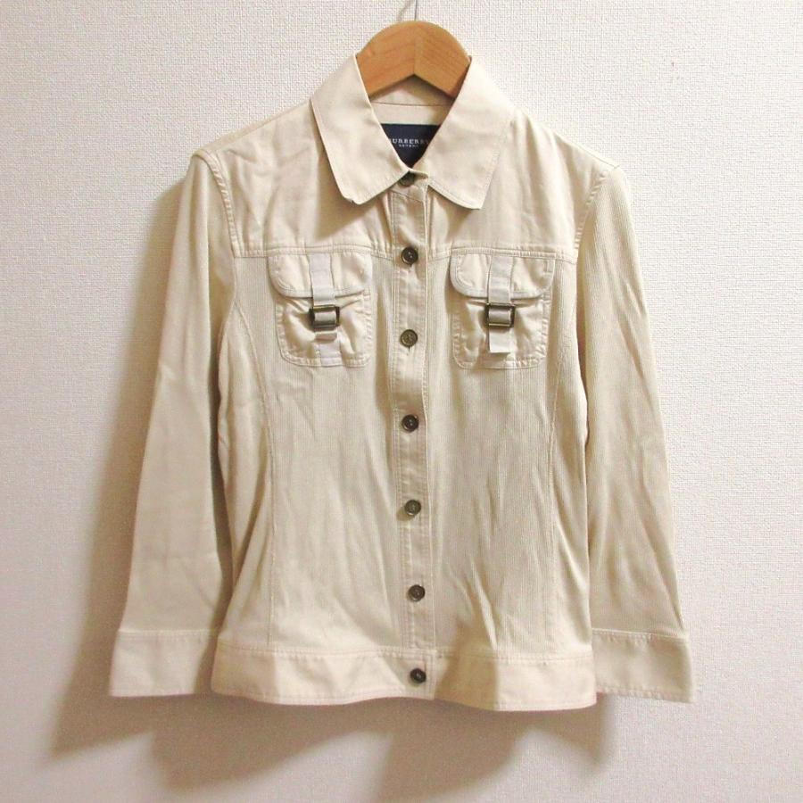 BURBERRY（バーバリー） 良品 七分袖 リブニット ドッキングシャツ