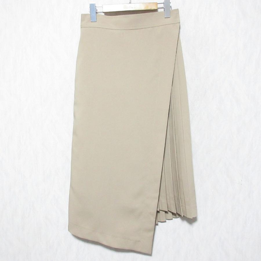 HYKE（ハイク） 良品 ラッププリーツスカート 191-14055 サイズ2
