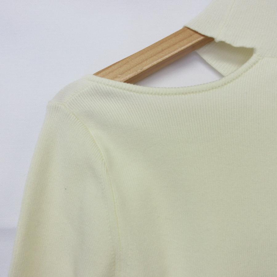 新品未開封　Cygne ワンショルダーオープンニット elle　ベージュ 美品 Cygne シーニュ elle ワンショルダーオープンニット CY2422