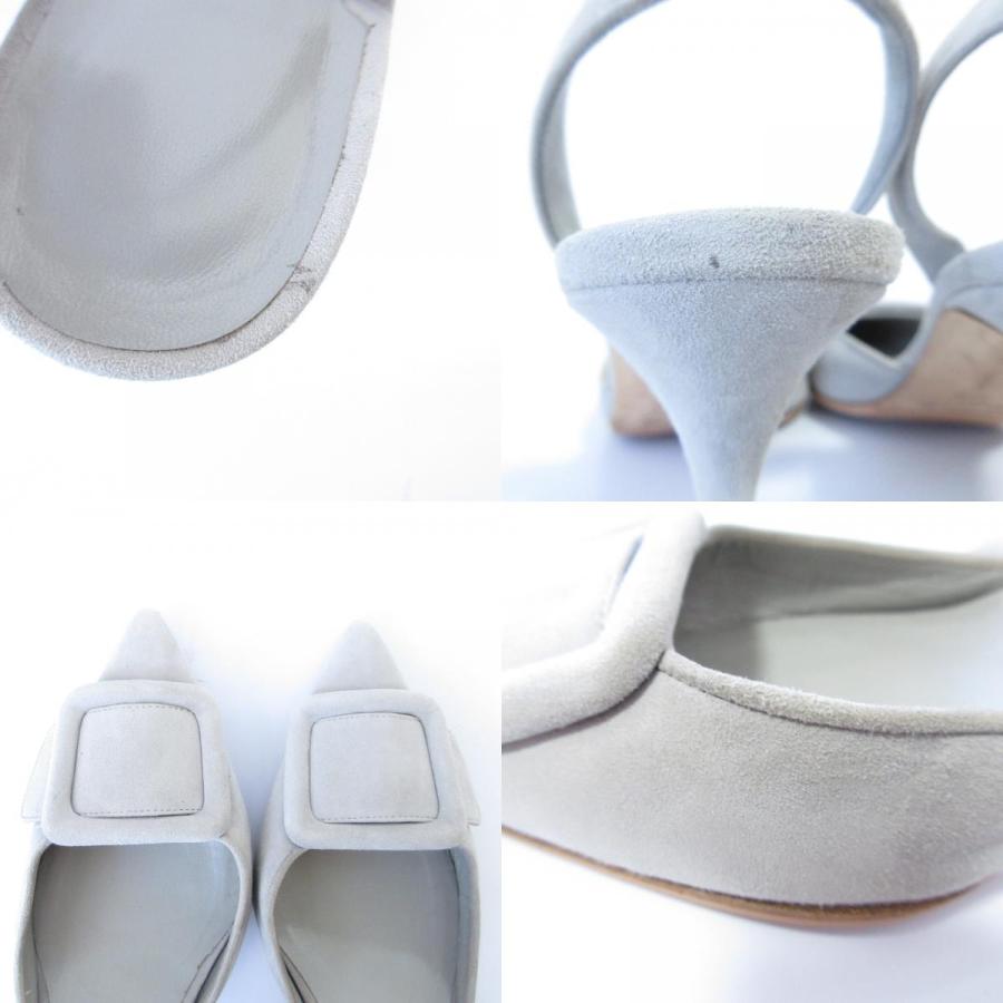 【美品】MANOLO BLAHNIK スリングバック ポインテッドトゥ ヒール MANOLO BLAHNIK】ポインテッドトゥ スリングバック パンプス