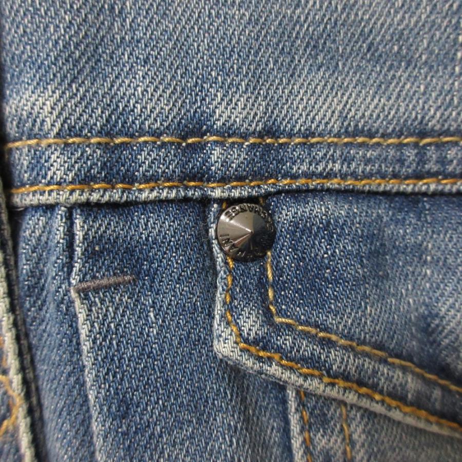 美品00s ARMANI JEANS トラッカー デニムジャケット 32 ARMANI EXCHANGE アルマーニエクスチェンジ スタッズ デニムジャケット
