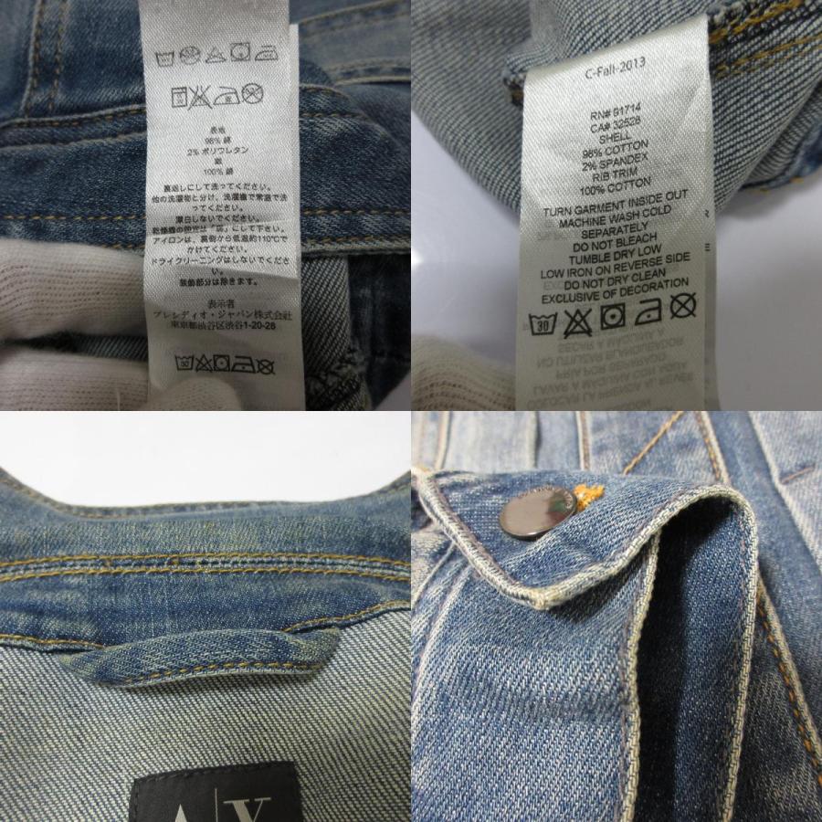ARMANI EXCHANGE アルマーニエクスチェンジ スタッズ デニムジャケット