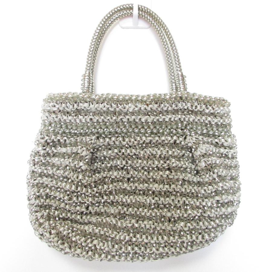 専用！ アンテプリマ 超美品 濃茶ワイヤーxリボンのハンドバッグ アンテプリマワイヤーバッグ ゴールド レディース ワイヤー