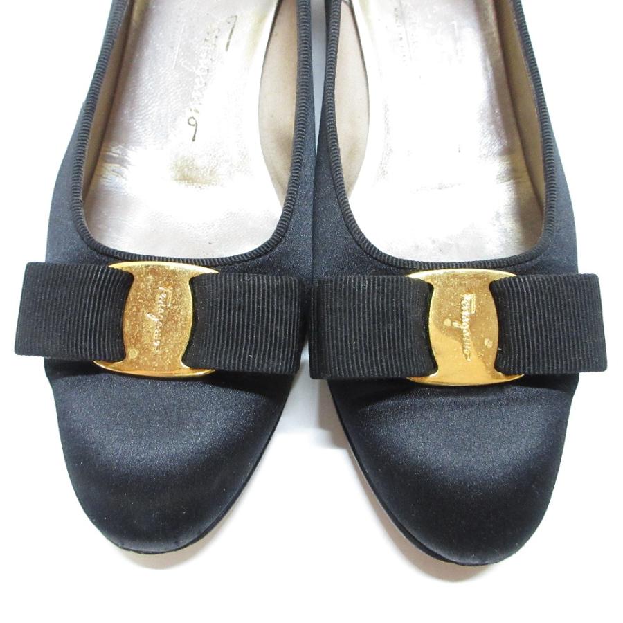超美品☆Salvatore Ferragamo ヴァラリボン サテンパンプス ヴァラ・リボン パンプス - ウィメンズ | Ferragamo