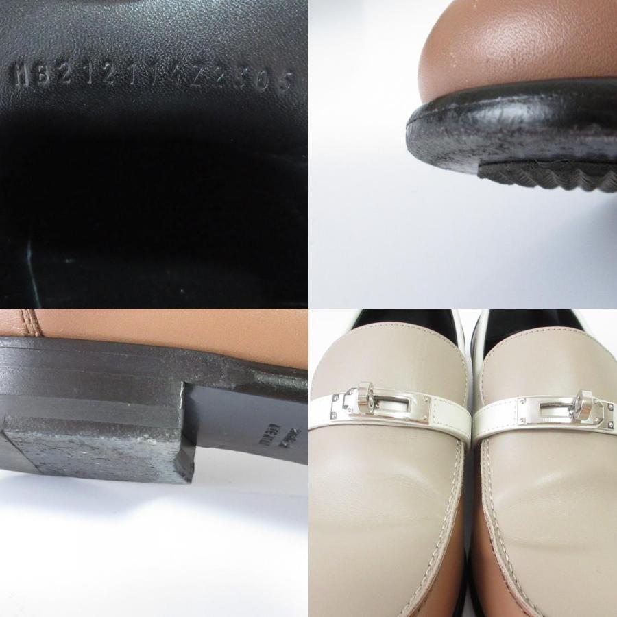 HERMES 美品 エルメス モカシン デスタン ケリーモチーフ