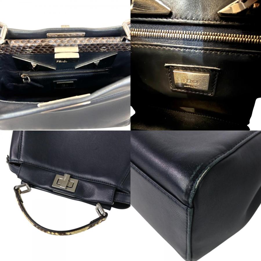 FENDI（フェンディ） 美品 モンスター ピーカブー レザー パイソン 