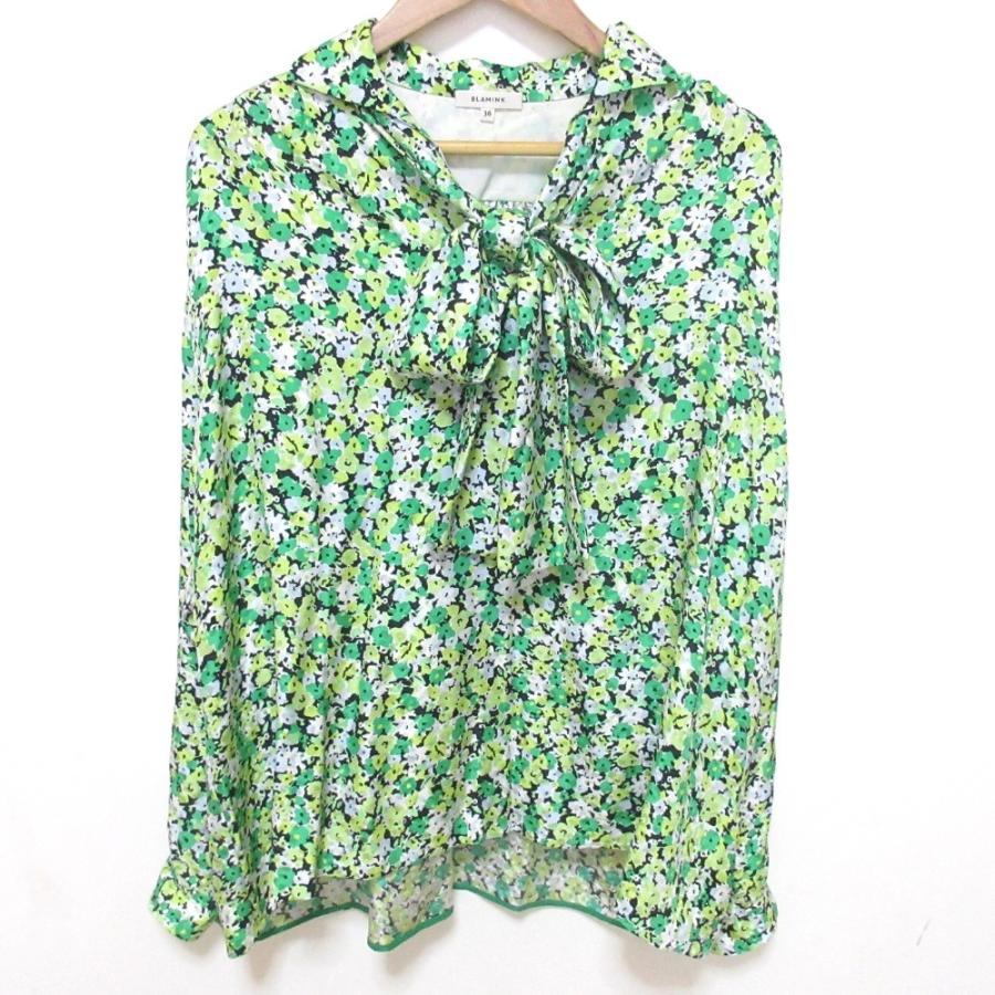 BLAMINK 美品 23AW BLAMINK ブラミンク シルク100％ フラワープリント 
