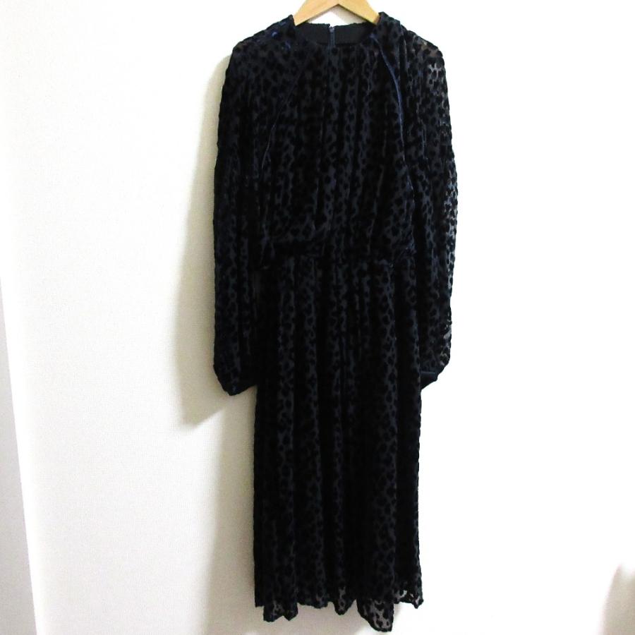 CYCLAS 美品 シクラス レオパード柄 シアー ロングワンピース 1-07-09