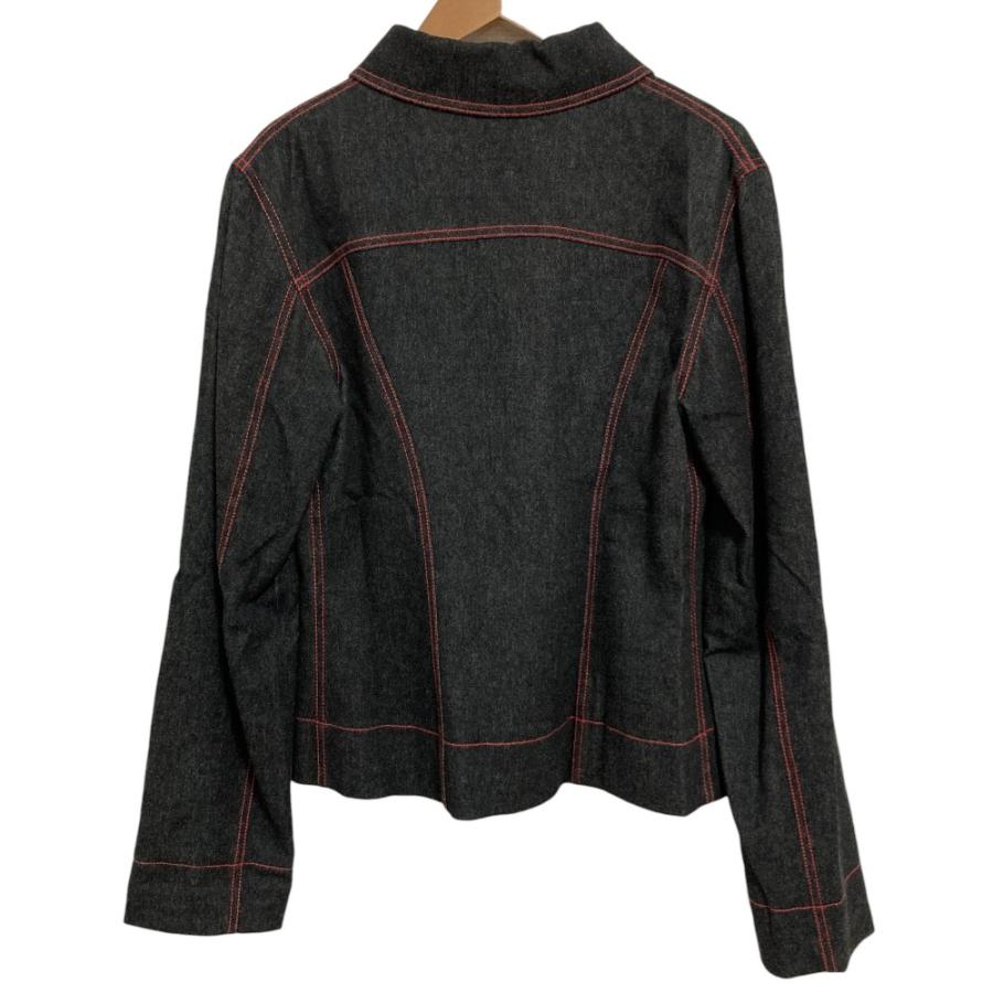 D&G レオパード柄裏地 デニムジャケット M DOLCE&GABBANA デニムジャケット ヒョウ柄裏地 40 ダメージ加工