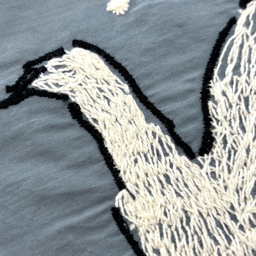 mina perhonen（ミナペルホネン） 美品 swan 白鳥刺繍 ミニバッグ