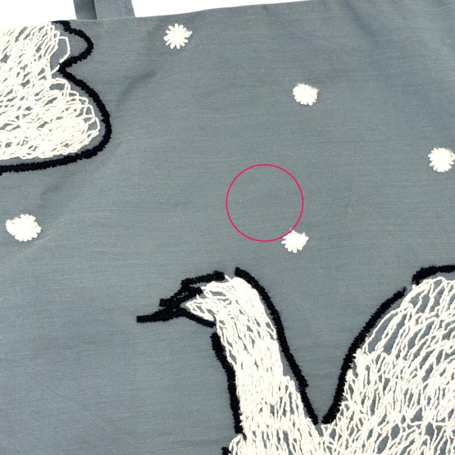 mina perhonen（ミナペルホネン） 美品 swan 白鳥刺繍 ミニバッグ