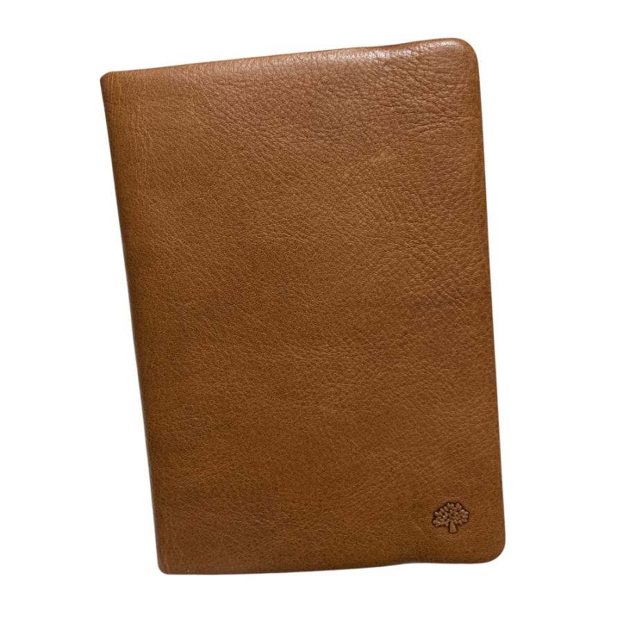 良品 MULBERRY マルベリー レザー メモ帳 カバー ノート ブラウン