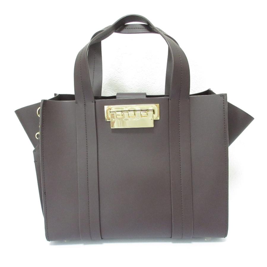 zac posen 未使用 現行品 2wayショルダーバッグ ハンドバッグ 良品 ZAC POSEN ザックポーゼン レザー 2WAY トートバッグ ショルダー