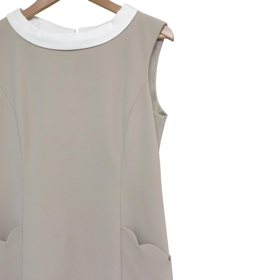 FOXEY NEW YORK 美品 フォクシーニューヨーク 白襟付き ノースリーブ