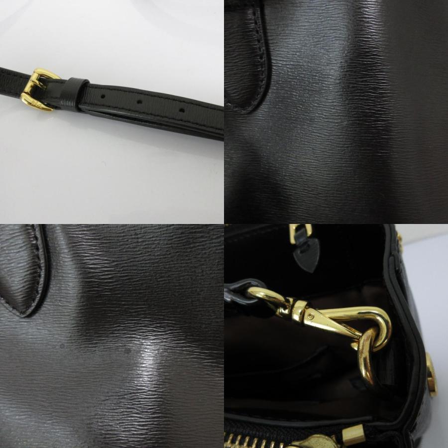 【美品】ローレンラルフローレン トートバッグ 2way レザー ブラック LAUREN RALPH 美品 ローレンラルフローレン レザー 2way