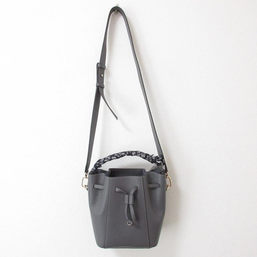 FURLA（フルラ） 美品 ミアステラ レザー 巾着 2WAY ショルダーバッグ