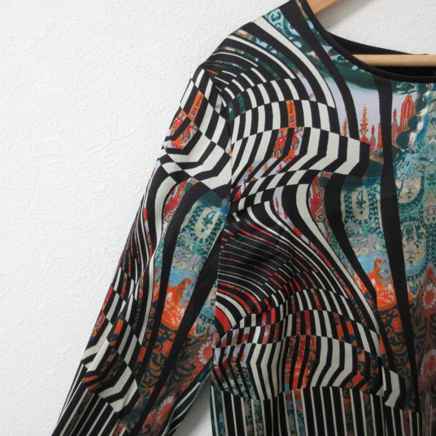 ETRO（エトロ） 新品同様 グラフィックペイズリー柄 シルク ストレッチ 