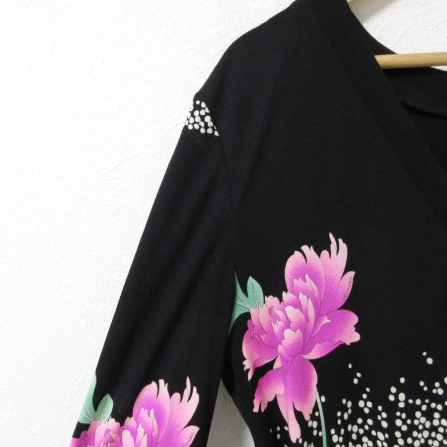 LEONARD（レオナール） 美品 LEONARD PARIS フラワープリント シルク 