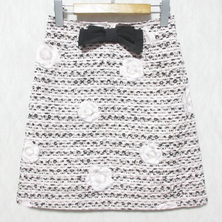 エムズグレイシー カメリアツイードプリントスカート m's GRACY エムズグレイシー カメリアツイードプリントスカート m's GRACY 【公式